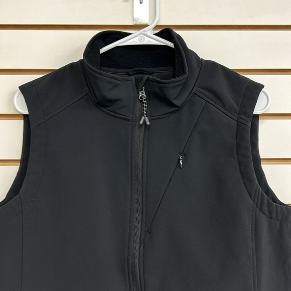 Iceburg Women’s Wind/Water‎ Resistant Vest Size Small Black EUC Lined Pockets - Picture 3 of 9